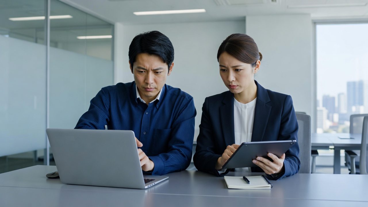 スタッフが協力して作業する様子